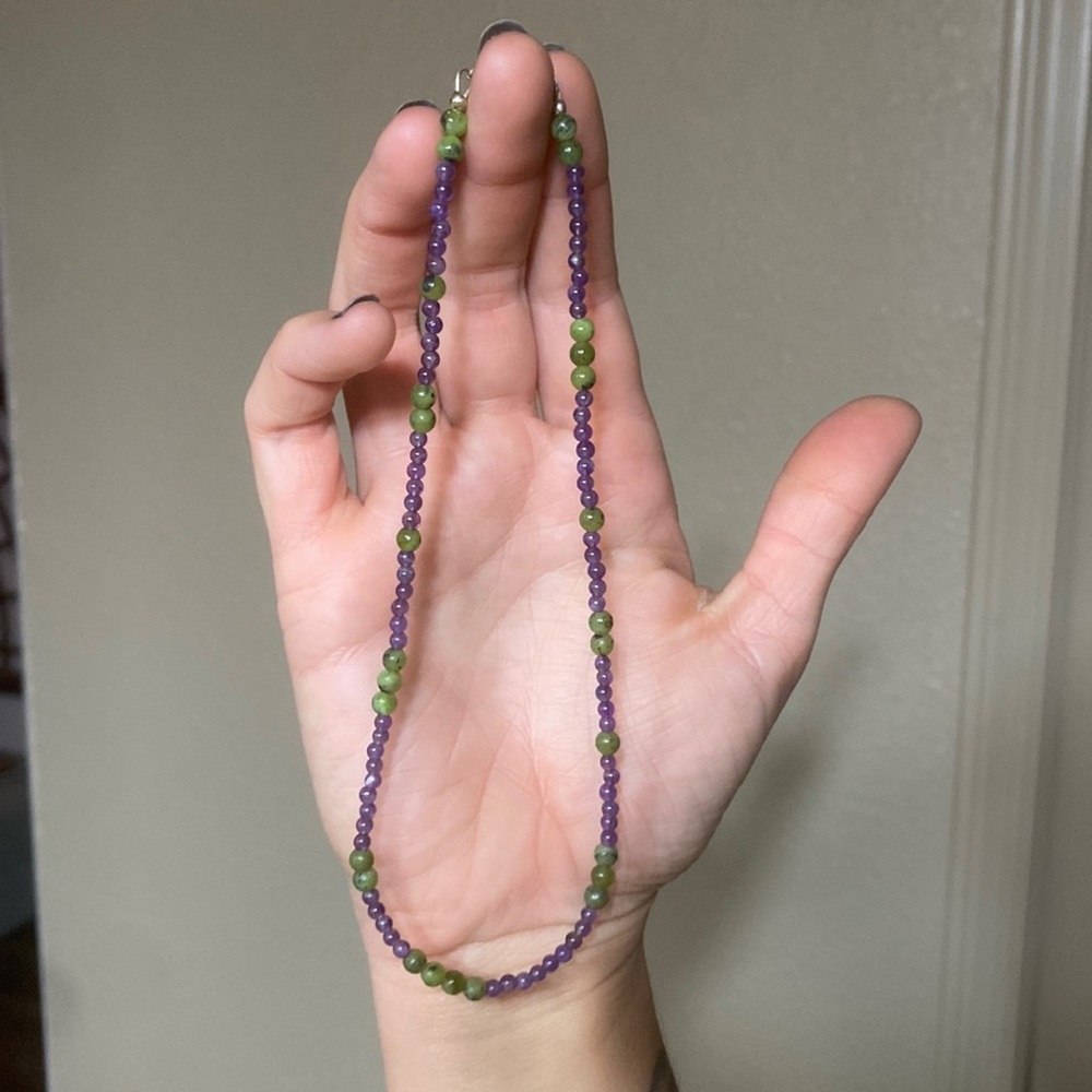 Jade and Amethyst Necklace